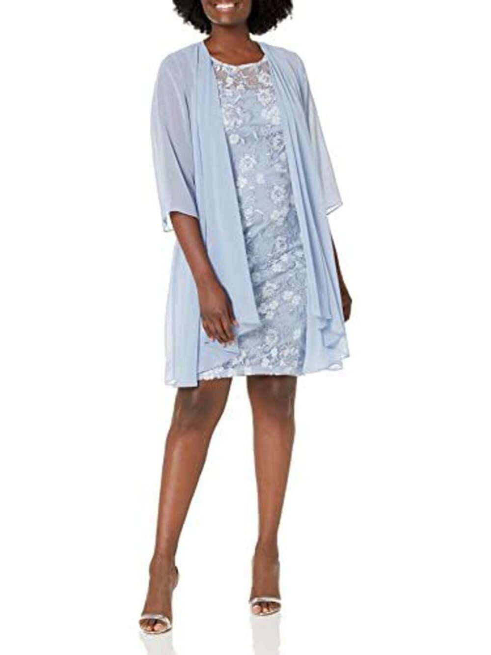 Alex Evenings Embroidered Dress Size 6P - 1484